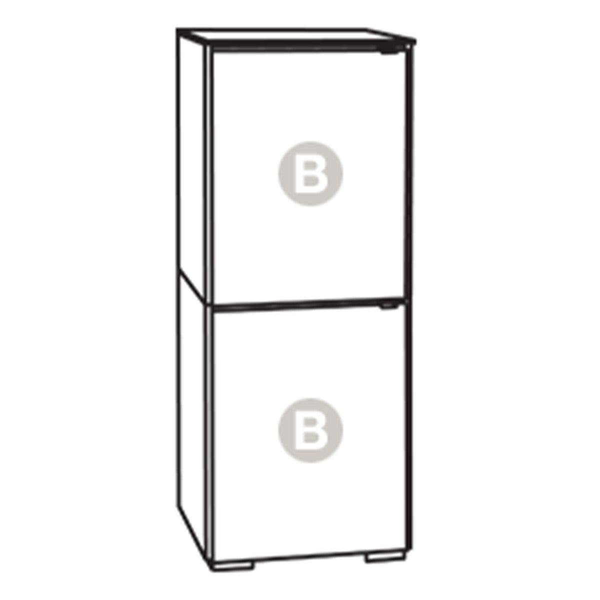 Salamander Chameleon Collection Miami 617 RM Single Pro Audio Rack (High Gloss White with Black Glass Top)