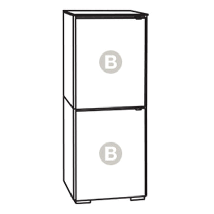 Salamander Chameleon Collection Zurich 617 RM Single Pro Audio Rack (Horizontal Wood Pattern with Black Glass Top)