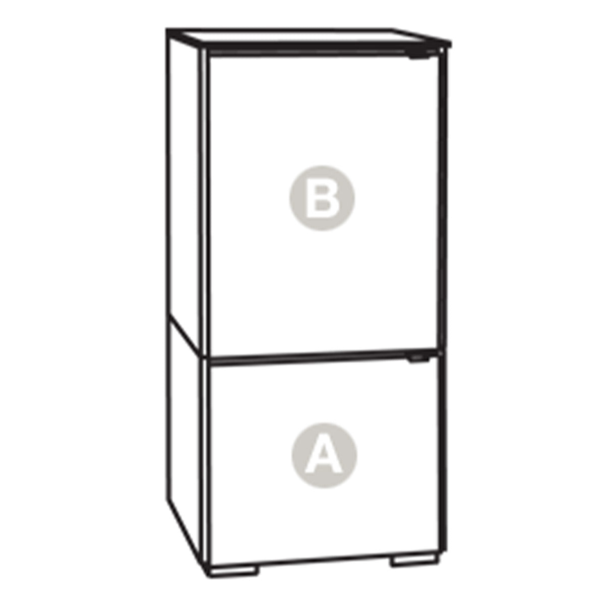 Salamander Chameleon Collection Elba 517 RM Single Pro Audio Rack (Wide Framed American Cherry Doors with Smoked Glass Inserts)