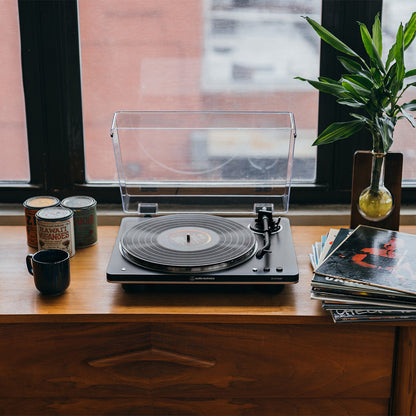 Audio-Technica AT-LP70XBT Fully-Automatic Bluetooth Wireless Turntable (Black/Silver)