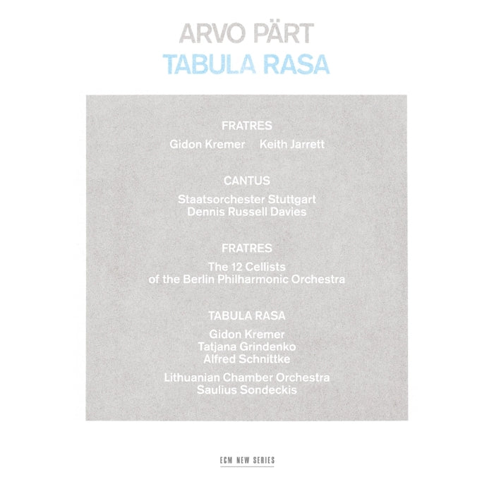 Arvo Pärt – Tabula Rasa