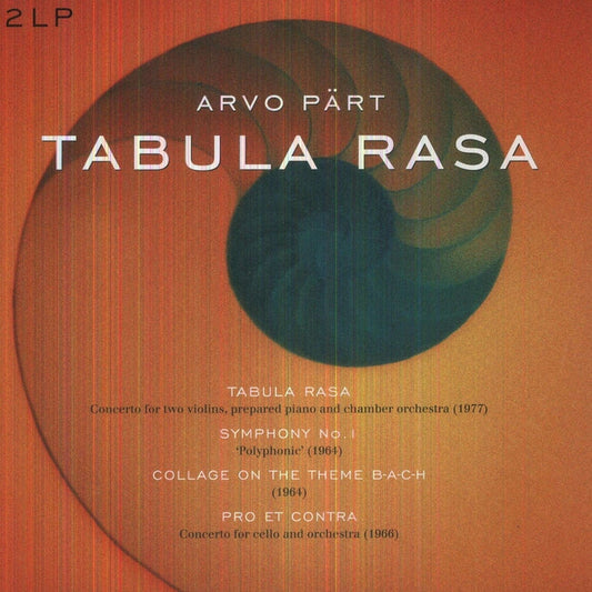 Arvo Pärt – Tabula Rasa (2xLP)